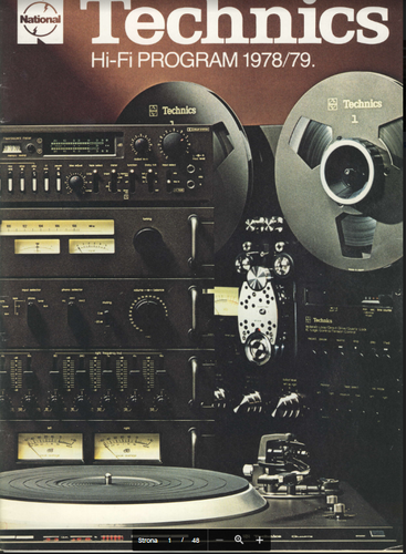 Więcej informacji o „Katalog Technics Hi-Fi Program 1978/79 DK”