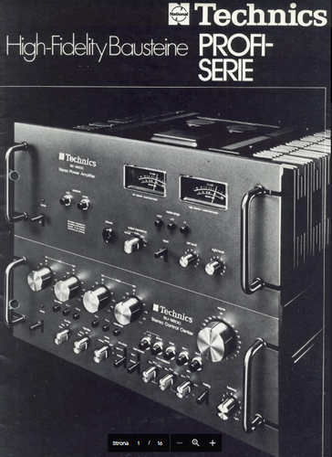 Więcej informacji o „Katalog Technics Profi Serie 1976 DE”