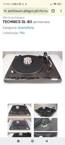 Więcej informacji o „Technics SL B3 instrukcja obsługi PL”